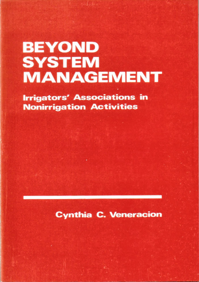 Beyond System Management: Irrigator’s Associations in Nonirrigation Activities