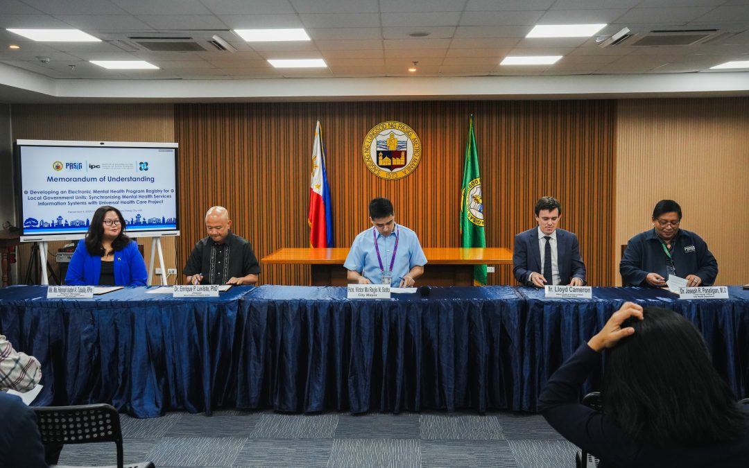 Pasig LGU and Ateneo IPC Formalize Partnership for Digital Mental Health Registry